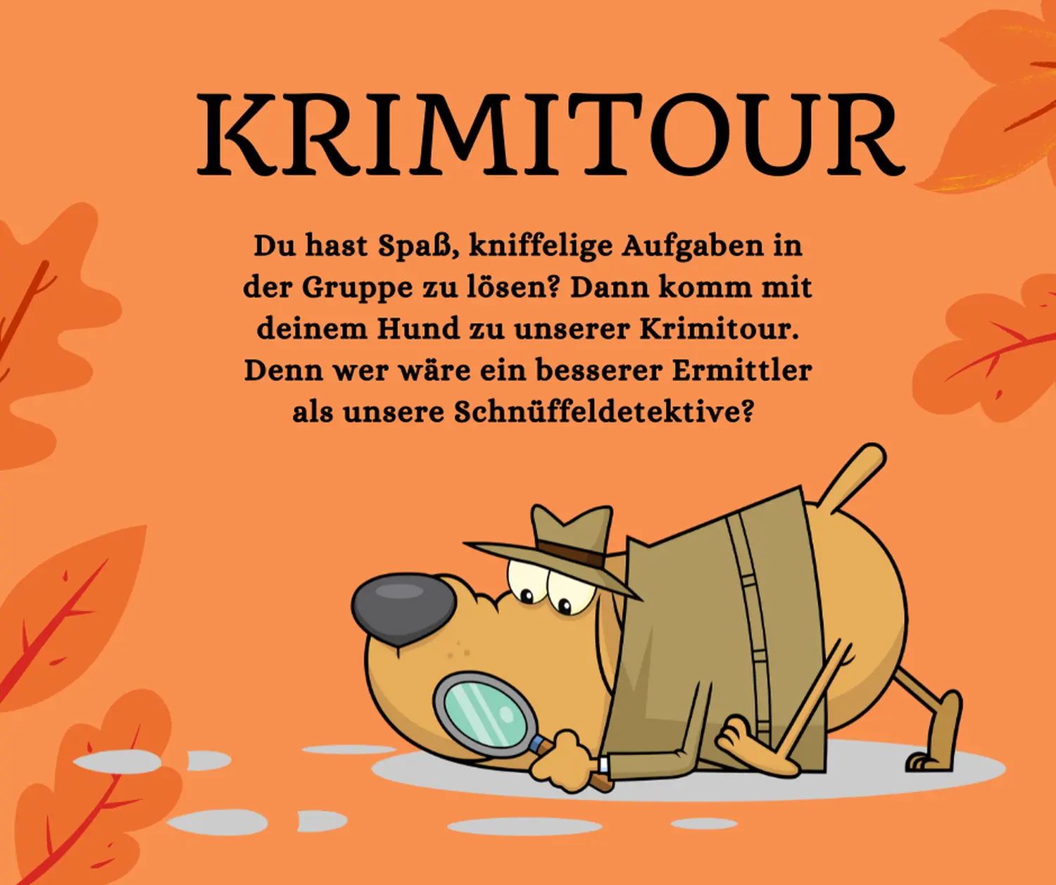 Dogtrain- Krimitour Plakat
